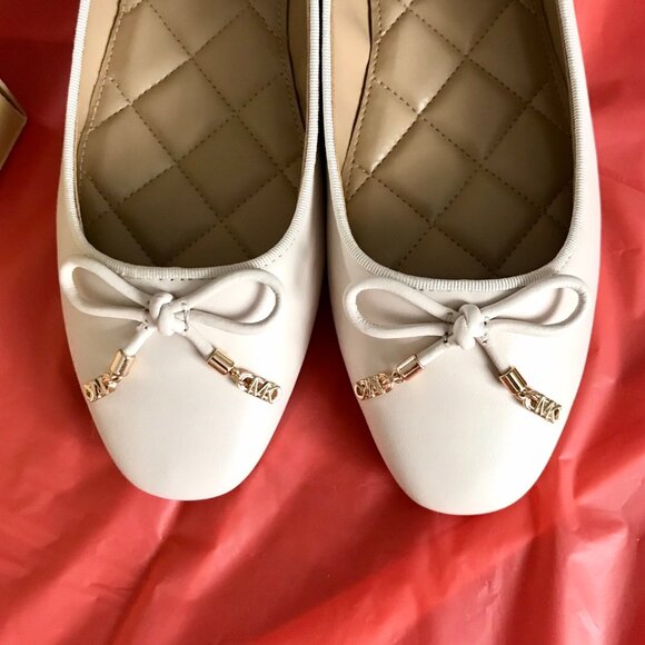 Michael Kors Cream Nori Flats - Picture 2 of 5